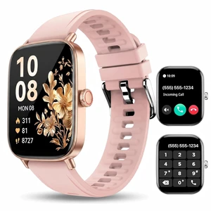 Smart Watch for Women, 2.01'' Smartwatch with Bluetooth Call, 100+Sport Modes, Sleep Monitoring, IP67 Waterproof, Camera & Music Control for iPhone Android, Fitness Watch with Pedometer Smart Watch for Women, 2.01'' Smartwatch with Bluetooth Call, 100+Sport Modes, Sleep Monitoring, IP67 Waterproof, Camera & Music Control for iPhone Android, Fitness Watch with Pedometer
