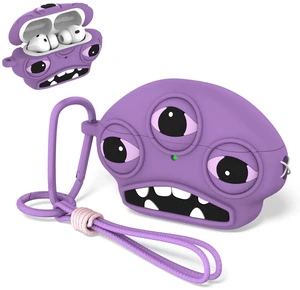for AirPods Pro 3 Case, Funny 3D Cartoon Ugly Protective Soft Silicone Case Cover with Keychain & Lanyard (Purple) for AirPods Pro 3 Case, Funny 3D Cartoon Ugly Protective Soft Silicone Case Cover with Keychain & Lanyard (Purple)