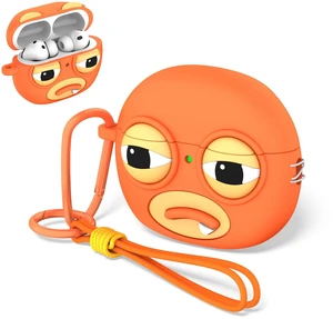 for AirPods Pro 3 Case, Funny 3D Cartoon Ugly Protective Soft Silicone Case Cover with Keychain & Lanyard (Orange) for AirPods Pro 3 Case, Funny 3D Cartoon Ugly Protective Soft Silicone Case Cover with Keychain & Lanyard (Orange)