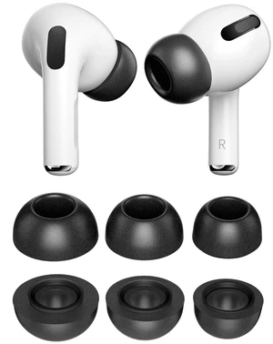 3 Pairs Replacement Ear Tips Compatible with Apple AirPods Pro & Pro 2nd (2022), Memory Foam Reducing Noise in-Ear Eartips Accessories (Fit in The Charging Case) (S/M/L, Black) 3 Pairs Replacement Ear Tips Compatible with Apple AirPods Pro & Pro 2nd (2022), Memory Foam Reducing Noise in-Ear Eartips Accessories (Fit in The Charging Case) (S/M/L, Black)