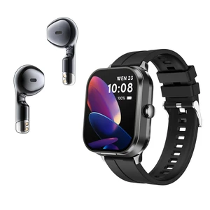 Smart Watch with Earbuds,2 in 1 Build-in TWS Wireless BT5.0 Earphone Fitness Sports Health Monitor Black D8 pro Smart Watch with Earbuds,2 in 1 Build-in TWS Wireless BT5.0 Earphone Fitness Sports Health Monitor Black D8 pro