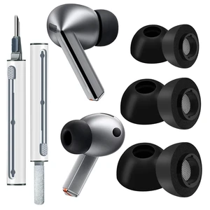Replacement Foam Eartips for Samsung Galaxy Buds 4 Pro (2026) & Galaxy Buds 3 Pro (2024), Memory Foam Tip with Cleaner kit Earbuds, Comfortable Foam and Secure Fit - SML Replacement Foam Eartips for Samsung Galaxy Buds 4 Pro (2026) & Galaxy Buds 3 Pro (2024), Memory Foam Tip with Cleaner kit Earbuds, Comfortable Foam and Secure Fit - SML