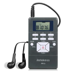 PR13 Portable FM Radio, Pocket FM Receiver, Pack of 1 for Walking, Jogging, Mowing, Church, AAA Battery Powered, Personal Mini Stereo, Equipped with Earphone, Lock Key PR13 Portable FM Radio, Pocket FM Receiver, Pack of 1 for Walking, Jogging, Mowing, Church, AAA Battery Powered, Personal Mini Stereo, Equipped with Earphone, Lock Key