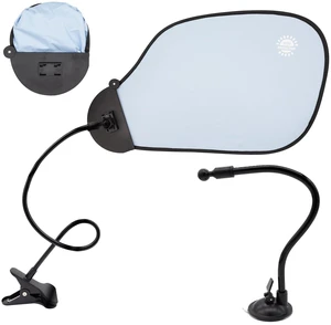 Laptop Sun Shade for Working Outside and Adjustable Clip, Adjustable Laptop Sun Shade with Flexible Clip Stand, Heat Shield Laptop Canopy for Computers Beach Chairs and Strollers (Blue) Laptop Sun Shade for Working Outside and Adjustable Clip, Adjustable Laptop Sun Shade with Flexible Clip Stand, Heat Shield Laptop Canopy for Computers Beach Chairs and Strollers (Blue)