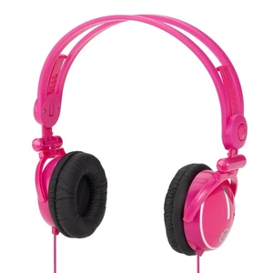 Fold-Flat Travel Headphones - Pink Fold-Flat Travel Headphones - Pink