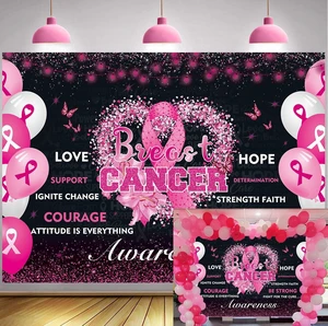 Breast Cancer Awareness Month Banner Backdrop 8x6 Pink Ribbon Awareness Love Breast Background for Women Breast Cancer Faith Hope Awareness Decorations Breast Cancer Awareness Month Banner Backdrop 8x6 Pink Ribbon Awareness Love Breast Background for Women Breast Cancer Faith Hope Awareness Decorations