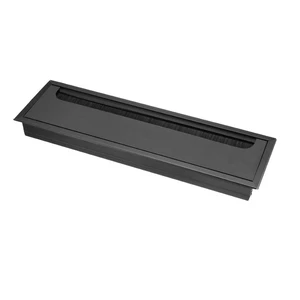 Aluminum Alloy Rectangle Wire Cable Grommet Hole Cover Cable Organizer for Office Desk Computer Desk Table 11 x 3.15 inch (280 x 80mm;Black) Aluminum Alloy Rectangle Wire Cable Grommet Hole Cover Cable Organizer for Office Desk Computer Desk Table 11 x 3.15 inch (280 x 80mm;Black)