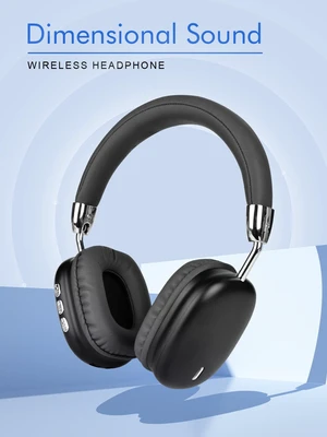 B36 Wireless Bluetooth 5.3 Over-Ear Headphones, 8H Playtime ANC Noise Cancelling Headphones, Foldable, Ergonomic, HD Microphone, for Mobile/PC/Game Console (Black) B36 Wireless Bluetooth 5.3 Over-Ear Headphones, 8H Playtime ANC Noise Cancelling Headphones, Foldable, Ergonomic, HD Microphone, for Mobile/PC/Game Console (Black)