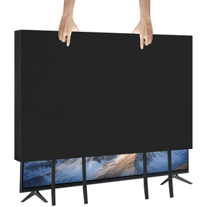TV Cover for Moving, Black TV Cover Moving Box for 52-55 Inch Flat Screen, Anti-Scratch Dust Protection with Bottom Strap for Home Renovation & Pet Protection or Other Furniture TV Cover for Moving, Black TV Cover Moving Box for 52-55 Inch Flat Screen, Anti-Scratch Dust Protection with Bottom Strap for Home Renovation & Pet Protection or Other Furniture