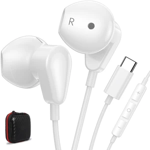 USB C Headphones Earbuds DAC HiFi Stereo Headset Mic Volume Control White Type C Wired Earphones for iPad 10th Gen for Google Pixel 11 Pro XL 9 for Galaxy S26 S25 for iPhone Duo 15 17 16 18 Pro Max USB C Headphones Earbuds DAC HiFi Stereo Headset Mic Volume Control White Type C Wired Earphones for iPad 10th Gen for Google Pixel 11 Pro XL 9 for Galaxy S26 S25 for iPhone Duo 15 17 16 18 Pro Max