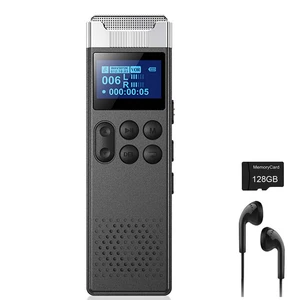 160GB Digital Voice Recorder with Playback Voice Activated Recorder for Lectures Meetings Interviews Portable Sound Audio Recorder Recording Device with Built-in Speaker A-B Repeat MP3 Player 160GB Digital Voice Recorder with Playback Voice Activated Recorder for Lectures Meetings Interviews Portable Sound Audio Recorder Recording Device with Built-in Speaker A-B Repeat MP3 Player