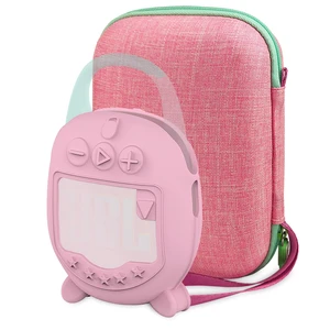 Protective Case for JBL Clip 5 Portable Bluetooth Speaker Hard Carrying Case and Silicone Cover for CLIP 5 Speaker, Stand Up Holder and Carrier (Pink Case) Protective Case for JBL Clip 5 Portable Bluetooth Speaker Hard Carrying Case and Silicone Cover for CLIP 5 Speaker, Stand Up Holder and Carrier (Pink Case)