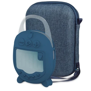 Protective Case for JBL Clip 5 Portable Bluetooth Speaker Hard Carrying Case and Silicone Cover for CLIP 5 Speaker, Stand Up Holder and Carrier (Blue Case) Protective Case for JBL Clip 5 Portable Bluetooth Speaker Hard Carrying Case and Silicone Cover for CLIP 5 Speaker, Stand Up Holder and Carrier (Blue Case)