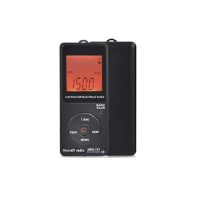 Aircraft Band Radio Receiver, Hand-held AM FM Portable FM/AM/AIR Band Radio with Backlit LCD Display, Earphone and Sleep Timer, Builtin 400mAh Lithium Battery Aircraft Band Radio Receiver, Hand-held AM FM Portable FM/AM/AIR Band Radio with Backlit LCD Display, Earphone and Sleep Timer, Builtin 400mAh Lithium Battery
