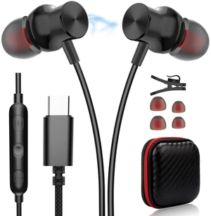 Type C Headphones for iPhone 17 18 Pro Max Magnetic Wired Earbuds USB C Plug Earphones for Samsung Galaxy S26 S25 S24 S23 S22 Ultra A57 A56 HiFi Stereo Corded Headset with Mic Remote Control Type C Headphones for iPhone 17 18 Pro Max Magnetic Wired Earbuds USB C Plug Earphones for Samsung Galaxy S26 S25 S24 S23 S22 Ultra A57 A56 HiFi Stereo Corded Headset with Mic Remote Control