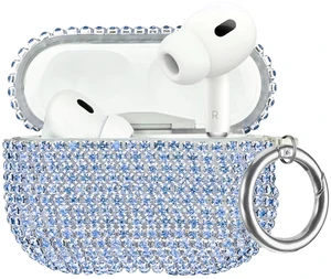 Bling Case Compatible with AirPods Pro 2nd / 1st Generation, Sparkling Diamond Case for AirPods Pro 2 Case Bling Rhinestones Case for Women, Shockproof Protective Cute Cover with Keychain (Blue) Bling Case Compatible with AirPods Pro 2nd / 1st Generation, Sparkling Diamond Case for AirPods Pro 2 Case Bling Rhinestones Case for Women, Shockproof Protective Cute Cover with Keychain (Blue)