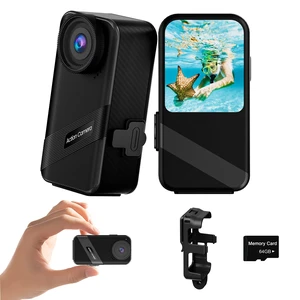 4K60FPS Mini Action Camera, HD Thumb Camera with 64G SD Card, POV Portable Body Cam Wearable Video Recorder, IPX8 Waterproof Underwater Camcorder, Helmet Cam for Cycling,Motorcycle, Pet 4K60FPS Mini Action Camera, HD Thumb Camera with 64G SD Card, POV Portable Body Cam Wearable Video Recorder, IPX8 Waterproof Underwater Camcorder, Helmet Cam for Cycling,Motorcycle, Pet