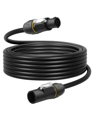 PowerCON True1 Male to Female Extension Cable, 14AWG Professional Waterproof Locking PowerCon Connector for Outdoor Stage Light Series LED Screen/Stage Light/Speaker - 2M / 6.6FT PowerCON True1 Male to Female Extension Cable, 14AWG Professional Waterproof Locking PowerCon Connector for Outdoor Stage Light Series LED Screen/Stage Light/Speaker - 2M / 6.6FT