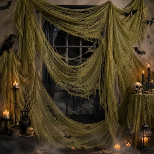 Halloween Green Creepy Cloth 600x42 Inch Spooky Gauze Decor Spooky Haunted Look, Easy to Drape and Shape, Customizable DIY Decor, Indoor and Outdoor Halloween Use,Spooky Haunted Look Halloween Green Creepy Cloth 600x42 Inch Spooky Gauze Decor Spooky Haunted Look, Easy to Drape and Shape, Customizable DIY Decor, Indoor and Outdoor Halloween Use,Spooky Haunted Look