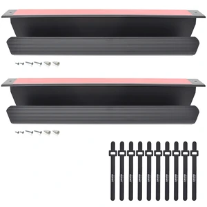 Cable Management Tray, Under-Desk, On-Wall or Side-of-Desk, 17x4x2.4, 2-PK, Hide & Organize Your Cables, Power Supplies and Power Strips, Bonus 10-Pk Cable Ties Cable Management Tray, Under-Desk, On-Wall or Side-of-Desk, 17x4x2.4, 2-PK, Hide & Organize Your Cables, Power Supplies and Power Strips, Bonus 10-Pk Cable Ties