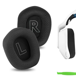 Mesh Replacement Ear Pads for Logitech G733 G535 G335, Black High-Density Memory Foam, Secure Earcup Groove Fit, 4-Step Installation Tool Included, 1 Pair, Video Guide Mesh Replacement Ear Pads for Logitech G733 G535 G335, Black High-Density Memory Foam, Secure Earcup Groove Fit, 4-Step Installation Tool Included, 1 Pair, Video Guide