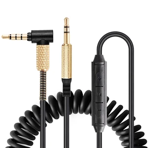 Solo4 Coiled Audio Cable Replacement for Marshall Major3 Major4 Beats Studio3 Solo3 Headsets 3.5mm to 3.5mm in-line Mic Volume Control Headphone Cord 4.2ft-8ft Solo4 Coiled Audio Cable Replacement for Marshall Major3 Major4 Beats Studio3 Solo3 Headsets 3.5mm to 3.5mm in-line Mic Volume Control Headphone Cord 4.2ft-8ft