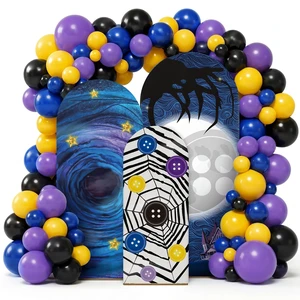 101P Starry Night Arch Backdrop Covers Balloon Garland for Halloween Decor Large Party Set, Party Backdrop and Photo Props, Suitable for Multiple Scenarios, Halloween Party Decorations 101P Starry Night Arch Backdrop Covers Balloon Garland for Halloween Decor Large Party Set, Party Backdrop and Photo Props, Suitable for Multiple Scenarios, Halloween Party Decorations