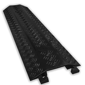 Runner PVC Drop Over Cable Ramp - Single Channel - Black Runner PVC Drop Over Cable Ramp - Single Channel - Black
