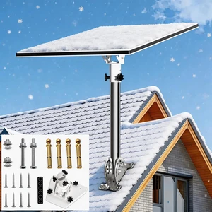 Starlink Roof Mount, 160° Tilt Adjustable, for Standard 4/4x/Gen 3 14-inch Heavy-Duty 430 Stainless Steel Pole + Aluminum Adapter, Starlink Mounting Kit for 4,4x,Gen 3,Gen 4, Silver Starlink Roof Mount, 160° Tilt Adjustable, for Standard 4/4x/Gen 3 14-inch Heavy-Duty 430 Stainless Steel Pole + Aluminum Adapter, Starlink Mounting Kit for 4,4x,Gen 3,Gen 4, Silver