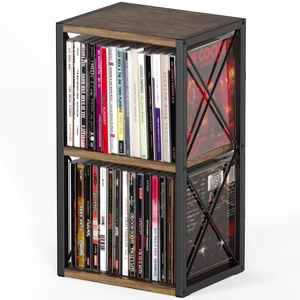 2 Tier CD Holder Organizer, Wooden CD Storage Rack Holds up to 30 Cds, CD Case Holder for Display, Premium CD Display Shelf for Home Office, Ideal for Music Enthusiasts 2 Tier CD Holder Organizer, Wooden CD Storage Rack Holds up to 30 Cds, CD Case Holder for Display, Premium CD Display Shelf for Home Office, Ideal for Music Enthusiasts