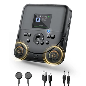 Bluetooth CD Player Portable for Home Rechargeable with Speakers FM Transmitter Portable CD Player for Car Support AUX IN Anti-Skip with Upgraded Screen Bluetooth CD Player Portable for Home Rechargeable with Speakers FM Transmitter Portable CD Player for Car Support AUX IN Anti-Skip with Upgraded Screen