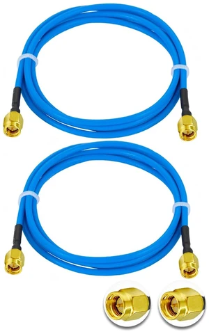 2PCS SMA Male to SMA Male RF Coaxial Cable SMA RF Coax Pigtail Cable 3.3ft/1m RG405 SMA Male 50 Ohm Low Loss Extension Cable 2PCS SMA Male to SMA Male RF Coaxial Cable SMA RF Coax Pigtail Cable 3.3ft/1m RG405 SMA Male 50 Ohm Low Loss Extension Cable