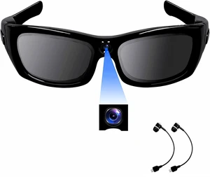 Camera Sunglasses HD 1080P Video Glasses Bluetooth Recording Glasses Camera UV Protection Polarized Lens Sport Action Cam with Earphones for Travel, Cycling, Driving and Other Outdoor Sports Camera Sunglasses HD 1080P Video Glasses Bluetooth Recording Glasses Camera UV Protection Polarized Lens Sport Action Cam with Earphones for Travel, Cycling, Driving and Other Outdoor Sports
