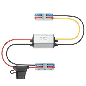 DC 12V 24V Step Down to 5V 5A 25W Buck Converter DC Transformer with Fuse Reducer Power Supply for Golf Cart Club Car DC 12V 24V Step Down to 5V 5A 25W Buck Converter DC Transformer with Fuse Reducer Power Supply for Golf Cart Club Car