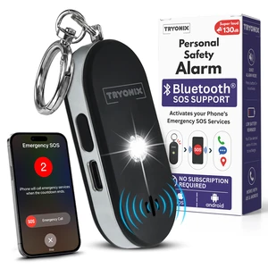 Bluetooth Emergency SOS Personal Safety Alarm, 130dB Loud Siren, USB-C Rechargeable, SOS Support for Calls, Texts & Location Sharing, Strobe Light, Pull Pin Keychain for Women, Students Bluetooth Emergency SOS Personal Safety Alarm, 130dB Loud Siren, USB-C Rechargeable, SOS Support for Calls, Texts & Location Sharing, Strobe Light, Pull Pin Keychain for Women, Students