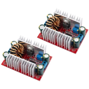 2 Pieces of 400W 15A DC Boost Module, Constant Current Power Module, with Adjustable Transformer Voltage Booster from 8.5-50V to 10-60V, LED Driving Module 2 Pieces of 400W 15A DC Boost Module, Constant Current Power Module, with Adjustable Transformer Voltage Booster from 8.5-50V to 10-60V, LED Driving Module