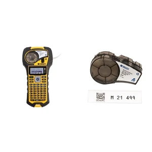 M210 Portable Label Printer with Rubber Bumpers & Authentic (M21-750-499) Multi-Purpose Nylon Label for General Identification, Wire Marking, and Laboratory Labeling.75 Width, 16' Length M210 Portable Label Printer with Rubber Bumpers & Authentic (M21-750-499) Multi-Purpose Nylon Label for General Identification, Wire Marking, and Laboratory Labeling.75 Width, 16' Length