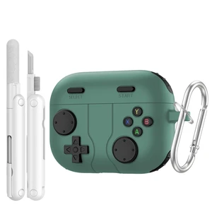 Silicone Case for AirPods Pro 3 (2025), Green Classic Cool Game Console Design, Shock-Proof Soft Protective Cover for AirPod Pro 3rd Generation with Cleaning Kit Silicone Case for AirPods Pro 3 (2025), Green Classic Cool Game Console Design, Shock-Proof Soft Protective Cover for AirPod Pro 3rd Generation with Cleaning Kit
