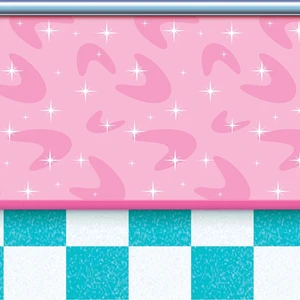 Plastic 50s Theme Photography Backdrop Retro 1950s Rock and Roll Photo Booth Background Soda Shop Diner Sock Hop Party Decorations, 4' x 30', Multicolored Plastic 50s Theme Photography Backdrop Retro 1950s Rock and Roll Photo Booth Background Soda Shop Diner Sock Hop Party Decorations, 4' x 30', Multicolored