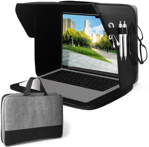 Laptop Sun Shade Bag - Fits Up to 16" Laptops, Provides Privacy, Glare Protection - Ideal Laptop Sun Shade for Working Outside Laptop Sun Shade Bag - Fits Up to 16" Laptops, Provides Privacy, Glare Protection - Ideal Laptop Sun Shade for Working Outside