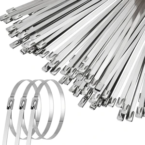 50PCS Metal Zip Ties, 40 Inch Heavy Duty Stainless Steel Cable Ties, 250LB 1000mm Multi-purpose Self-locking Cable Wire Ties for Outdoor Fence Farms Machinery Vehicles Binding 50PCS Metal Zip Ties, 40 Inch Heavy Duty Stainless Steel Cable Ties, 250LB 1000mm Multi-purpose Self-locking Cable Wire Ties for Outdoor Fence Farms Machinery Vehicles Binding