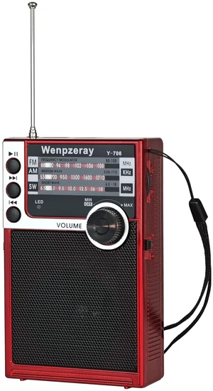 Y706 AM FM SW Pocket Radio Vintage Battery Powered BT Speaker Receiver Red Retro Radio Great Receiver Support Headphone Jack USB Drive/Micro SD Card Good Sound for Family for Home Kitchen Outdoors Y706 AM FM SW Pocket Radio Vintage Battery Powered BT Speaker Receiver Red Retro Radio Great Receiver Support Headphone Jack USB Drive/Micro SD Card Good Sound for Family for Home Kitchen Outdoors