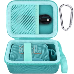 Hard Carrying Case for JBL Go 5 Ultra Portable Speaker,Mint Green Travel Case with Carabiner & Hand Strap, Shockproof Portable Storage Bag, Hard EVA Shell with Soft Velvet Lining, Case Only Hard Carrying Case for JBL Go 5 Ultra Portable Speaker,Mint Green Travel Case with Carabiner & Hand Strap, Shockproof Portable Storage Bag, Hard EVA Shell with Soft Velvet Lining, Case Only