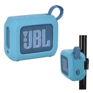 Silicone Case for JBL Go 4 Ultra Portable Bluetooth Speaker, with Removable Strap Attach to Bike Golf Cart Boat (Blue) Silicone Case for JBL Go 4 Ultra Portable Bluetooth Speaker, with Removable Strap Attach to Bike Golf Cart Boat (Blue)
