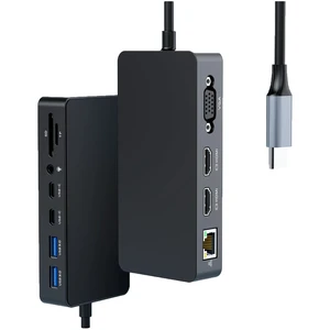 Thunderbolt 4 Dock with 100W Power Supply - 12 in 1 Docking Station with Dual HDMI+VGA for Pro 11/10/9/8/X/7+, Laptop,Go Thunderbolt 4 Dock with 100W Power Supply - 12 in 1 Docking Station with Dual HDMI+VGA for Pro 11/10/9/8/X/7+, Laptop,Go