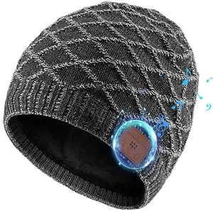 Bluetooth Beanie for Men, Wireless Headphones for Bluetooth Hat, Winter Knit Music Hat, Unique Tech Gifts Stocking Stuffer, Christmas Birthday Gifts for Men Him Husband Teen, Grey Bluetooth Beanie for Men, Wireless Headphones for Bluetooth Hat, Winter Knit Music Hat, Unique Tech Gifts Stocking Stuffer, Christmas Birthday Gifts for Men Him Husband Teen, Grey