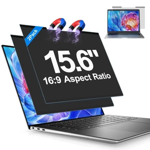 2Pack Magnetic Laptop Privacy Screen Filter 15.6 inch for 16:9 Widescreen Computer Monitor, Removable Anti Blue Light Privacy Shield, Anti-Glare Protector 2Pack Magnetic Laptop Privacy Screen Filter 15.6 inch for 16:9 Widescreen Computer Monitor, Removable Anti Blue Light Privacy Shield, Anti-Glare Protector