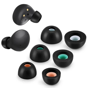 Memory Foam Tips for Samsung Galaxy Buds 2 / Plus/Beats Studio Buds, No Silicone Eartips Pain, Anti-Slip Replacement Ear Tips, Fit in The Charging Case, 3 Pairs (Assorted Sizes S/M/L, Black) Memory Foam Tips for Samsung Galaxy Buds 2 / Plus/Beats Studio Buds, No Silicone Eartips Pain, Anti-Slip Replacement Ear Tips, Fit in The Charging Case, 3 Pairs (Assorted Sizes S/M/L, Black)