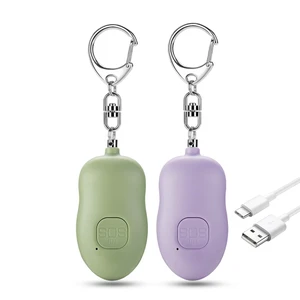 Personal Safety Alarm for Women,2Pack 130dB Self Defense Keychain Rechargeable,USB-C,Strobe Light,SOS Siren,Dual trigger modes, Portable Personal Alarm for Elderly, Teens, College Students Personal Safety Alarm for Women,2Pack 130dB Self Defense Keychain Rechargeable,USB-C,Strobe Light,SOS Siren,Dual trigger modes, Portable Personal Alarm for Elderly, Teens, College Students