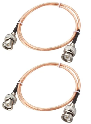 BNC Male to BNC Male Coax Cable RG316 RF Coaxial Cable 50 Ohm 2 Feet 2pcs for Video Signals,CCTV,DVR,Camera BNC Male to BNC Male Coax Cable RG316 RF Coaxial Cable 50 Ohm 2 Feet 2pcs for Video Signals,CCTV,DVR,Camera